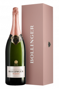 Champagne Bollinger Rosé Brut Jéroboam en coffret bois, 300 cl