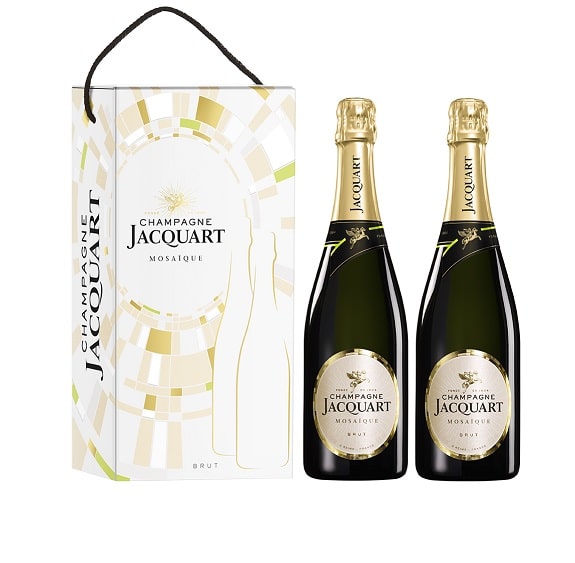 ETUI BI-PACK Champagne Jacquart 2 MOSAÏQUE BRUT
