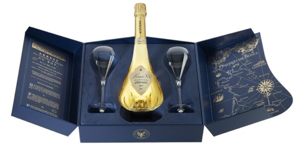 Champagne de Venoge Louis XV 2014 Brut Coffret + 2 verres