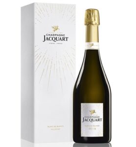 Champagne Jacquart Brut Blanc de blancs millésimé en coffret