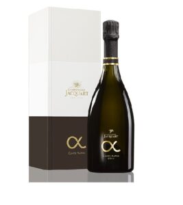 Champagne Jacquart Cuvée Alpha Blanc millésimé en coffret