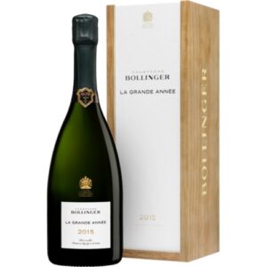 Champagne Bollinger La Grande année 2015 caisse bois