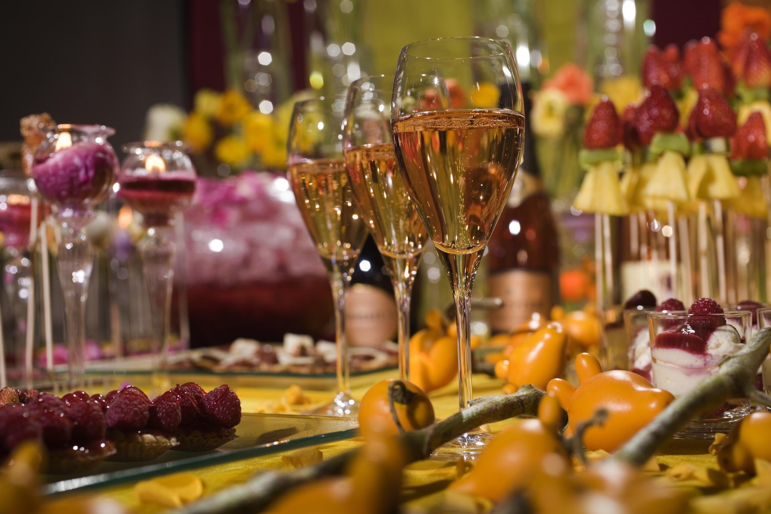 Gros plan verre de champagne